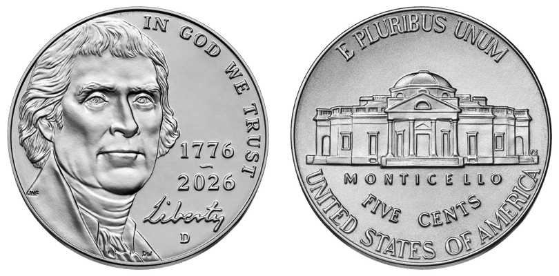 2026 (D) Jefferson Nickel