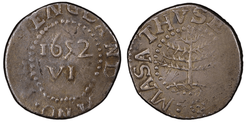 1652 Sixpence Pine Tree - No Pellets