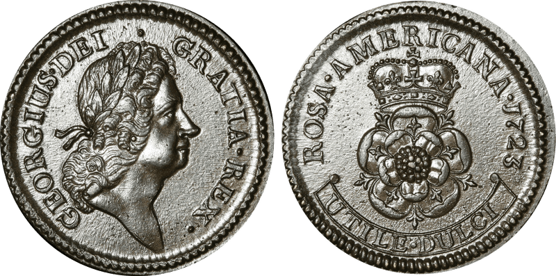 1723 Penny Rosa Americana