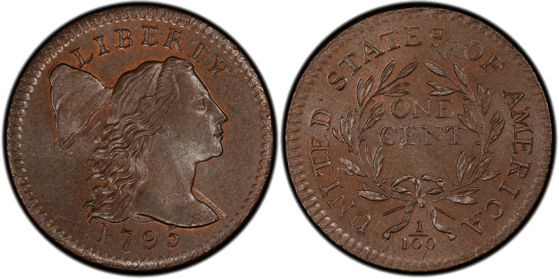 1795 Liberty Cap Cent - Plain Edge