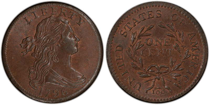 1796 Draped Bust Cent - LIHERTY Error