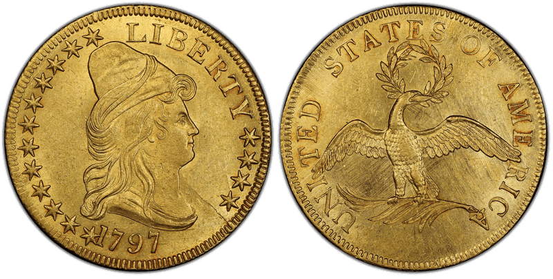 1797 Capped Bust to Right Eagle - Small Eagle