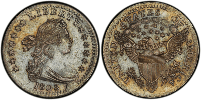 1803 Draped Bust Half Dime - Small 8