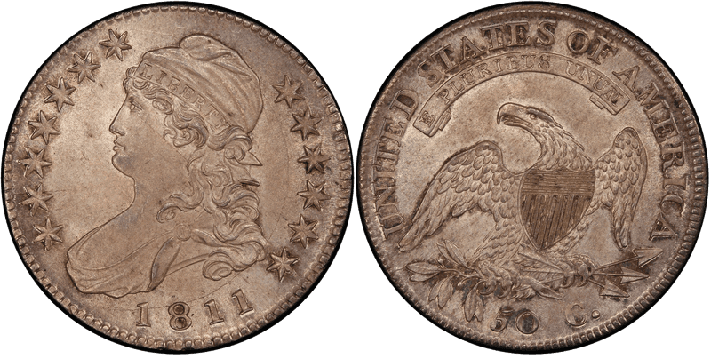 1811 Capped Bust Half Dollar - Large 8