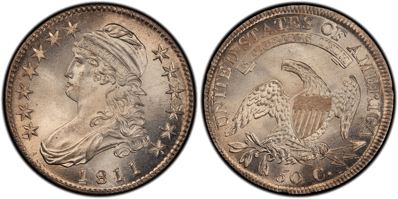 1811 Capped Bust Half Dollar - Small 8