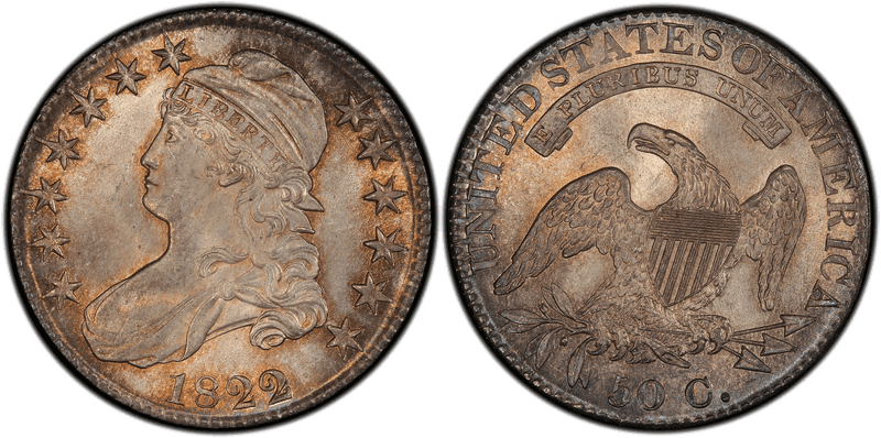 1822 Capped Bust Half Dollar