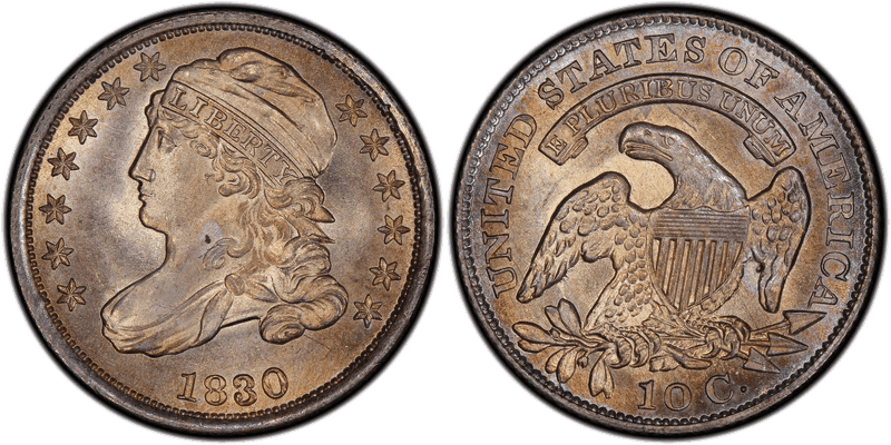 1830 Capped Bust Dime - Small 10C