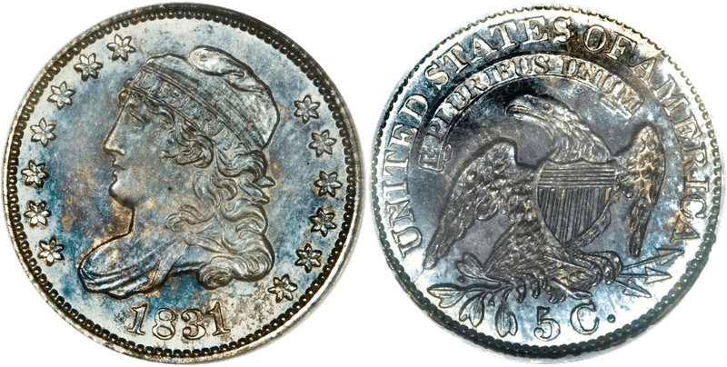 1831 Capped Bust Half Dime