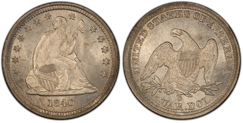 1840 (O) Seated Liberty Quarter