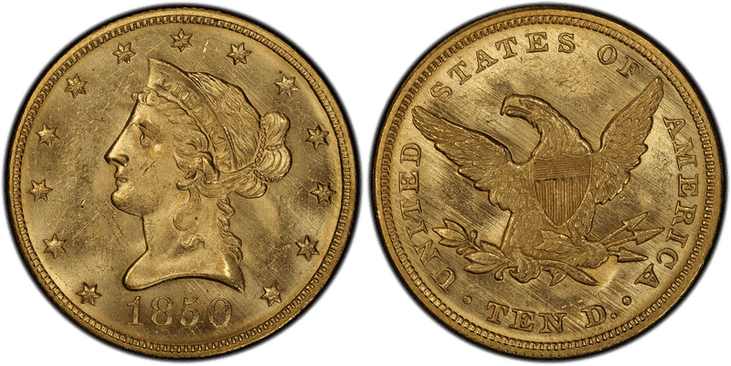 1850 Liberty Head Eagle - Large Date