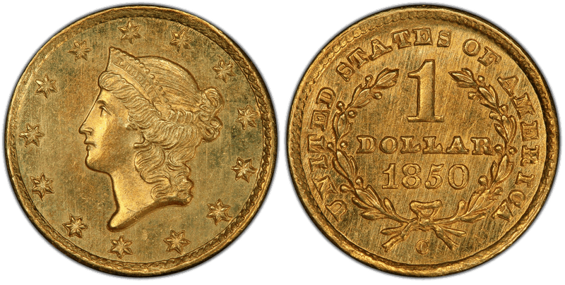 1850 Liberty Gold Dollar