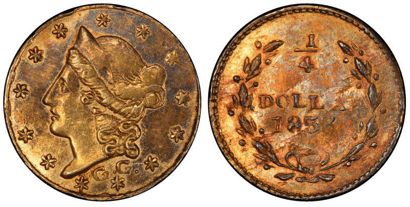 1853 Gold Quarter - BG-217A