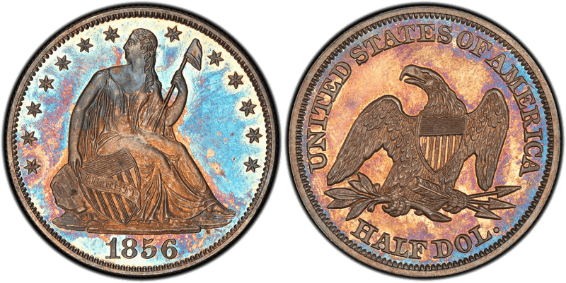 1856 Proof Seated Liberty Half Dollar