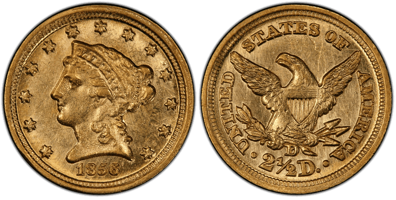 1856 (D) Liberty Head Quarter Eagle