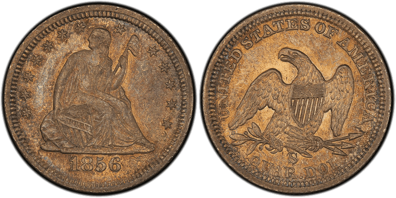 1856 (S) Seated Liberty Quarter
