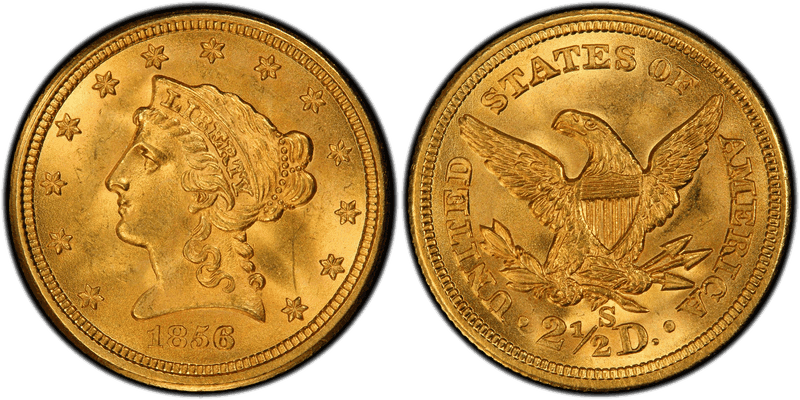 1856 (S) Liberty Head Quarter Eagle