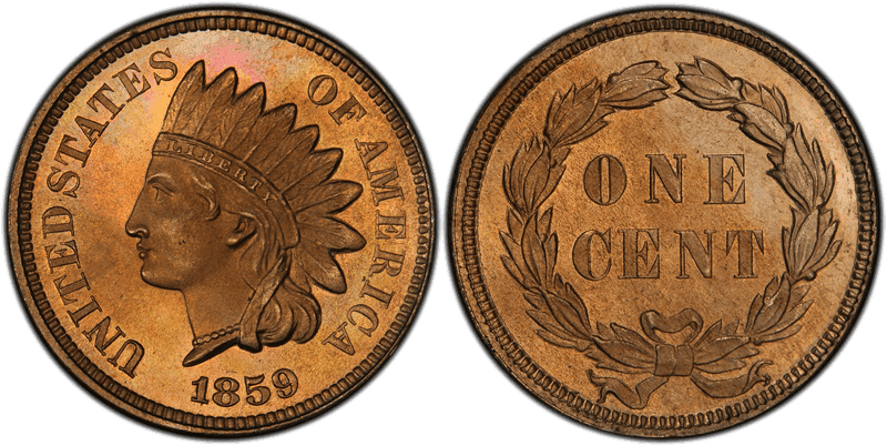 1859 Proof Indian Head Cent