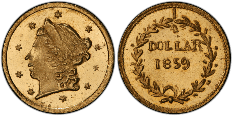 1859 Gold Quarter - BG-801