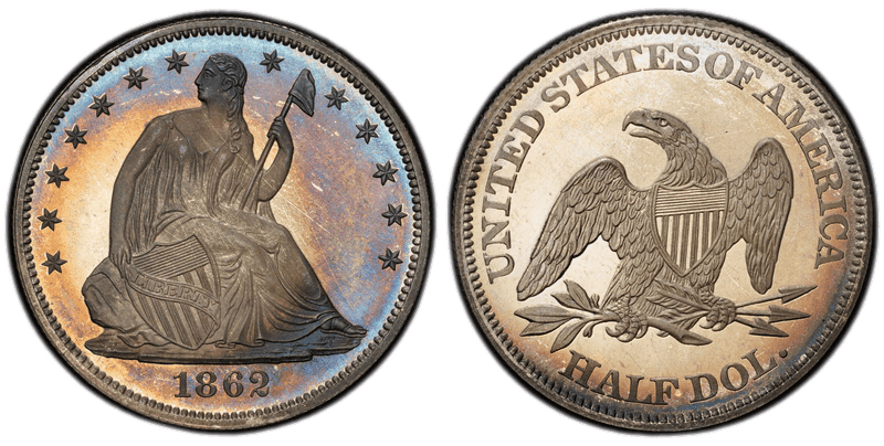 1862 Seated Liberty Half Dollar