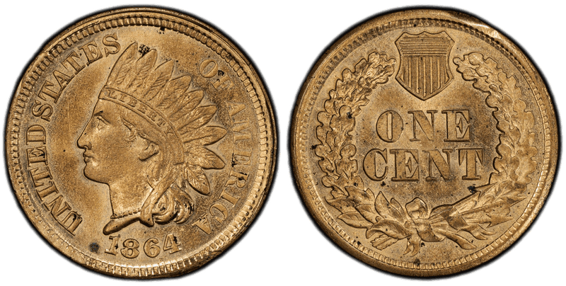 1864 Proof Cent Pattern - J-356