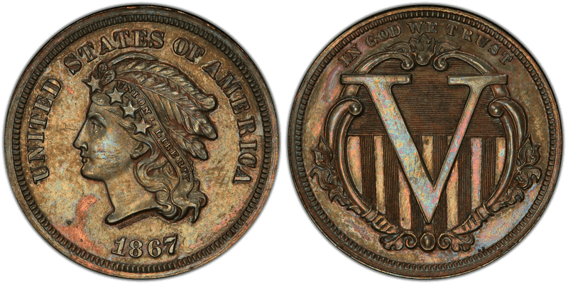 1867 Proof Nickel Pattern - J-563