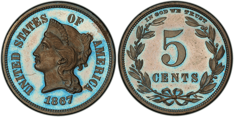 1867 Proof Nickel Pattern - J-567