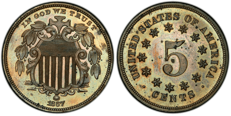 1867 Nickel Pattern - J-573