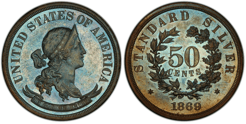 1869 Proof Half Dollar Pattern - J-751
