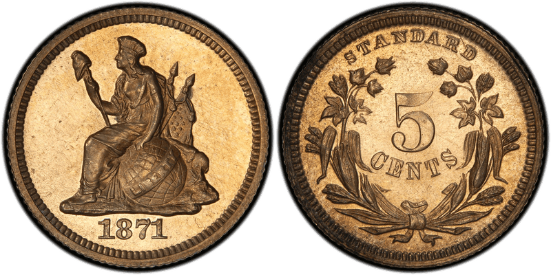 1871 Half Dime Patterns
