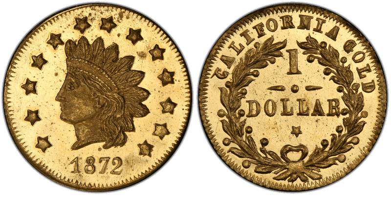 1872 Gold Dollar - BG-1207