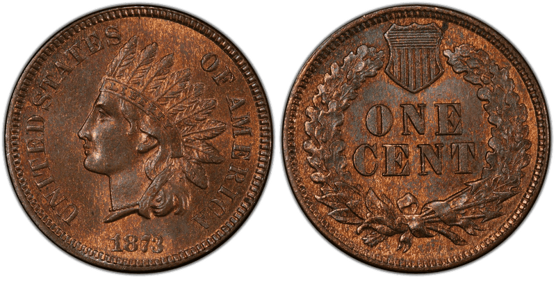 1873 Indian Head Cent - Open 3