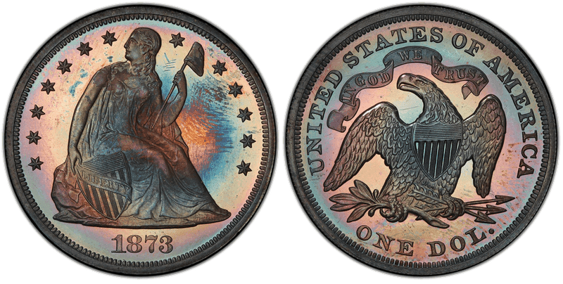 1873 Seated Liberty Dollar