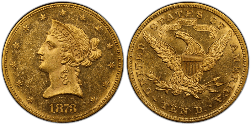 1873 Liberty Head Eagle