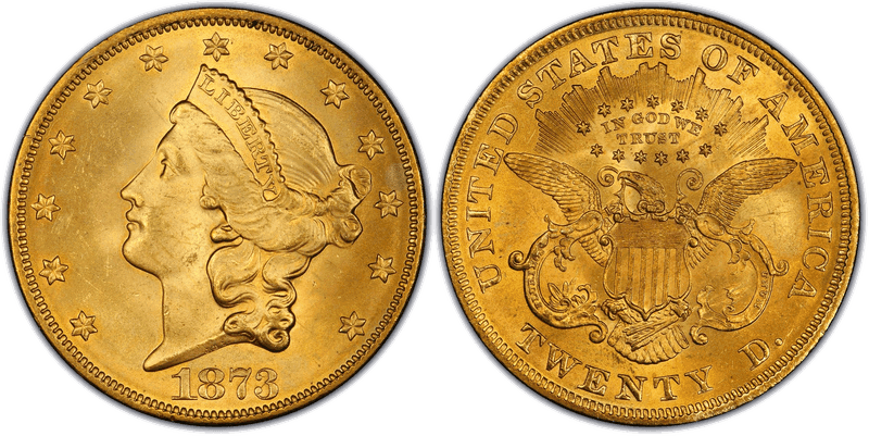 1873 Liberty Head Double Eagle - Open 3