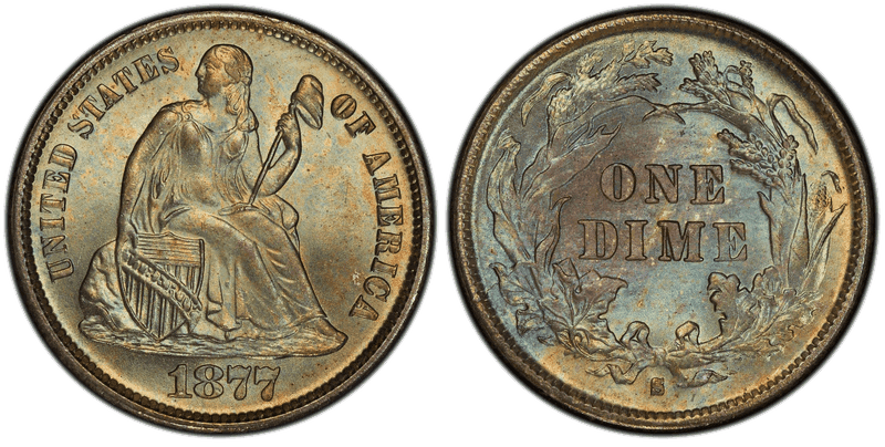 1877 (S) Seated Liberty Dime