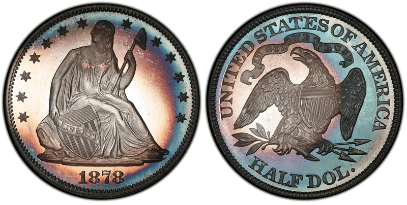 1878 Proof Seated Liberty Half Dollar