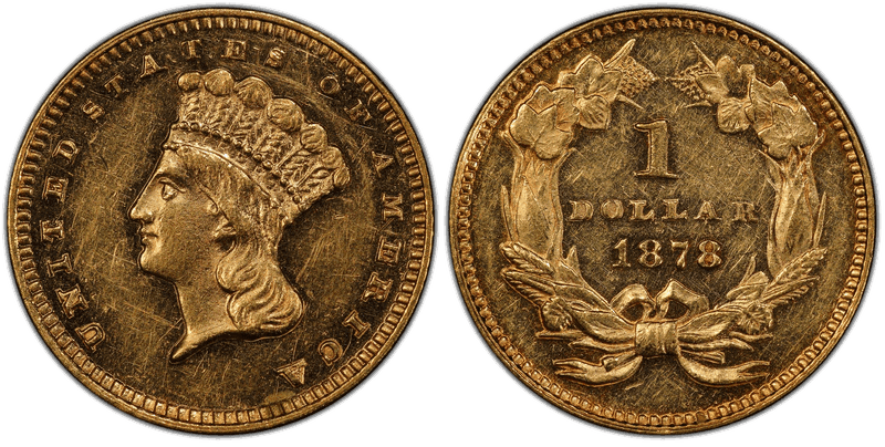 1878 Liberty Gold Dollar