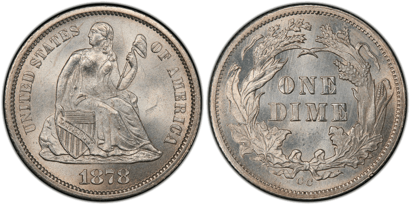 1878 Seated Liberty Dime