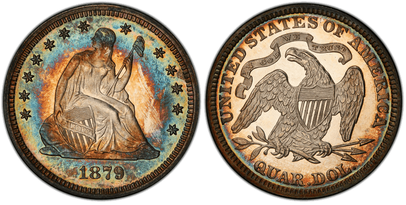 1879 Seated Liberty Quarter
