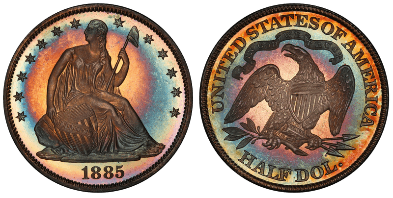 1885 Seated Liberty Half Dollar