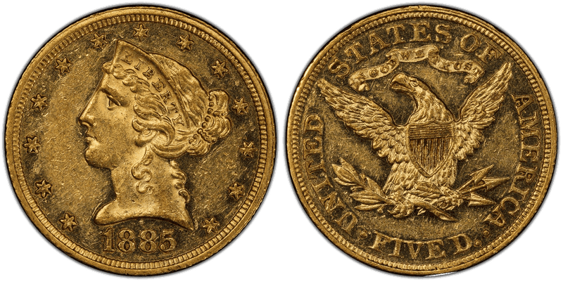 1885 Liberty Head Half Eagle