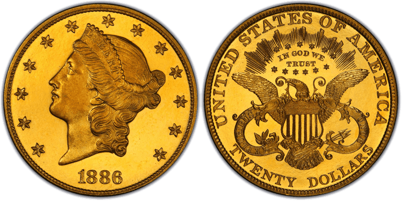 1886 Liberty Head Double Eagle