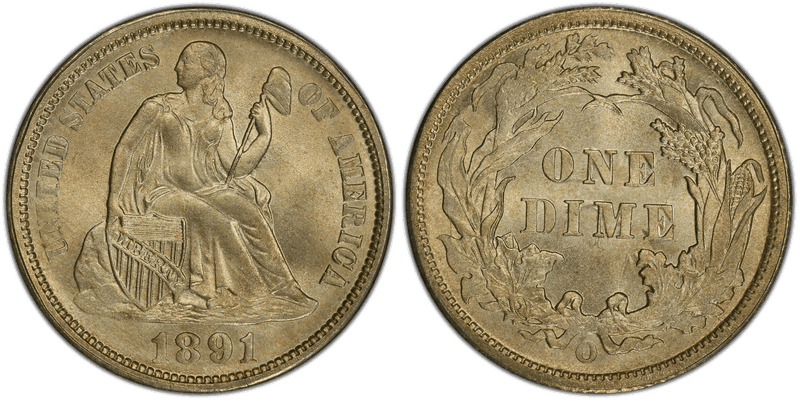 1891 (O) Seated Liberty Dime