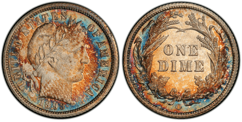 1893 Barber Dime