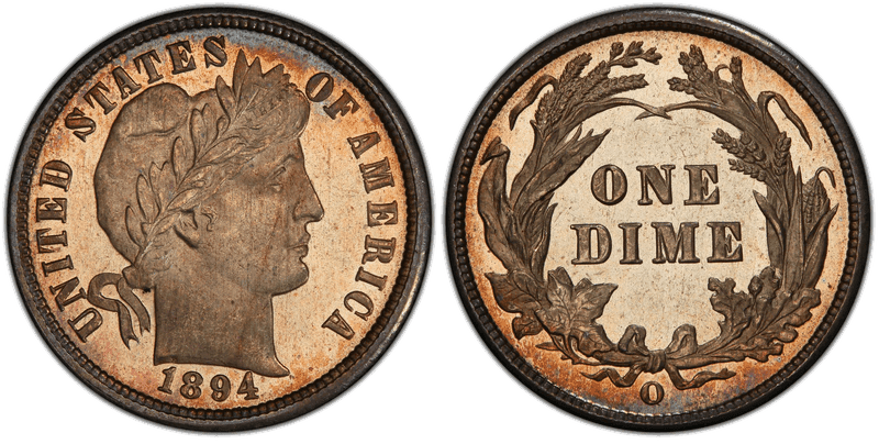 1894 Barber Dime