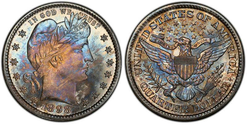 1898 (S) Barber Quarter