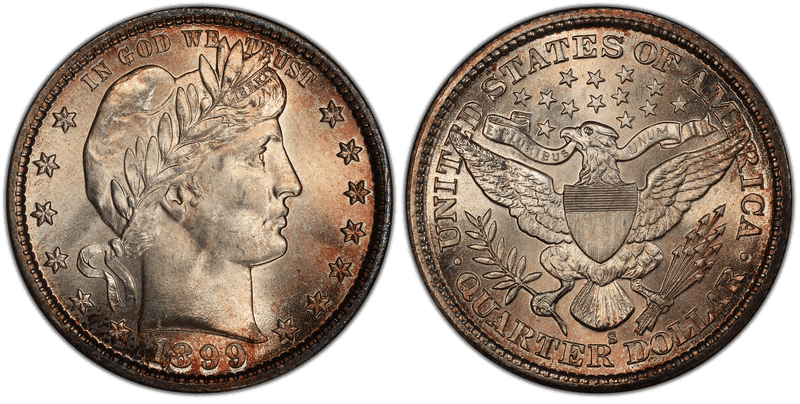 1899 (S) Barber Quarter