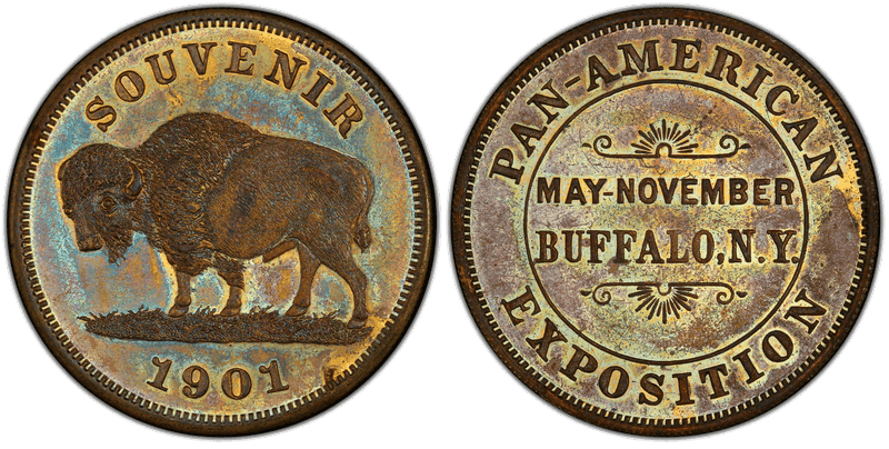 1901 So-Called Dollar HK-291, Buffalo Dollar