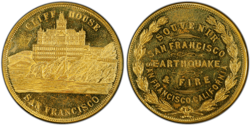 1906 So-Called Dollar HK-343, San Francisco Earthquake