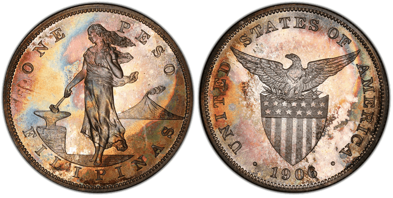 1906 Proof Philippine Peso